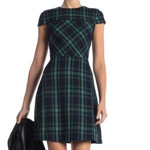Vince Camuto Green Plaid Dress Size 12